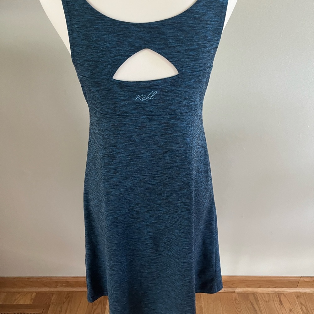 Kuhl Women's Sleeveless Mova Active Dress Size Medium Blue  Shelf Bra - Picture 2 of 4